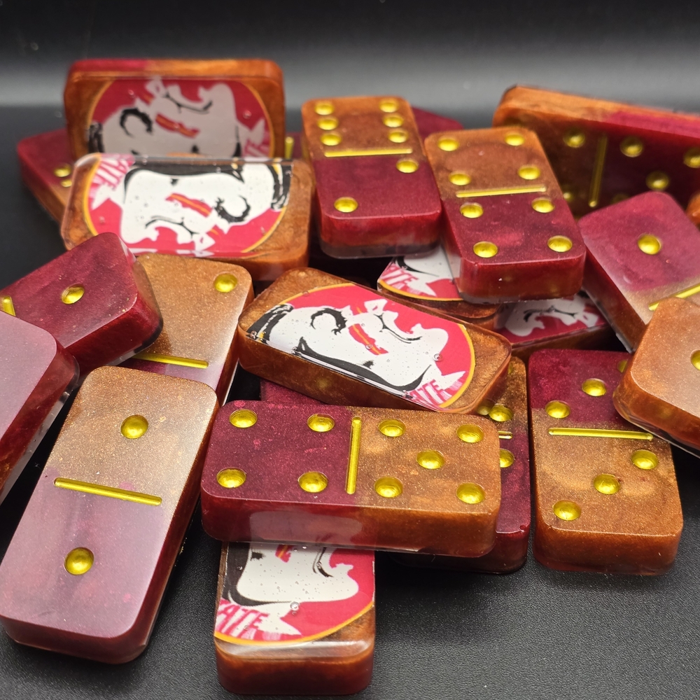 Colorful Domino Set with Unique Design